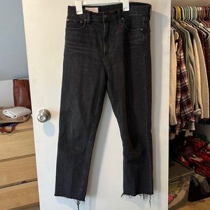 Gap cheeky straight sky high black jeans